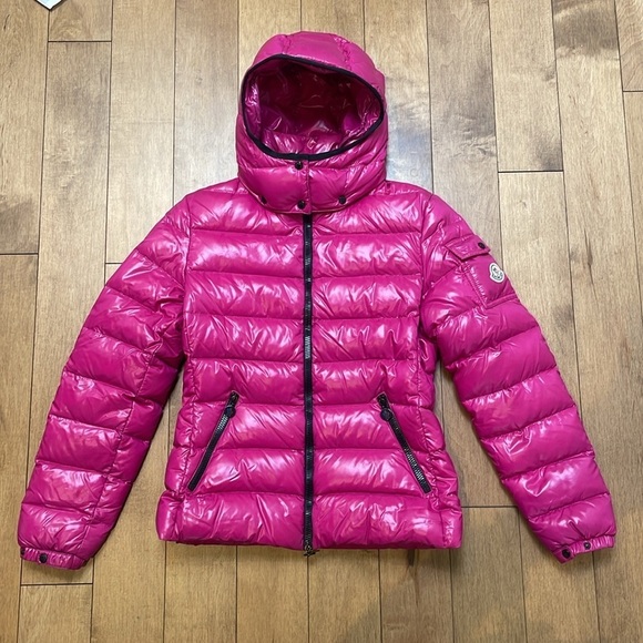 Moncler women’s Bady Giubbotto down puffer winter coat jacket pink hood  1 (XS) - Picture 4 of 16